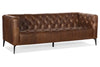 Image of Mariano 84 Inch "Quick Ship" Tufted Top Grain Leather Tight Back Sofa-OUT OF STOCK UNTIL 1/9/22