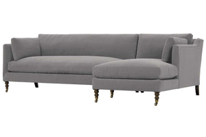 Marjorie Two Piece Pillow Back Sectional With Chaise (Version 1 As Configured)