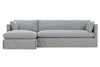 Image of Marjorie Slipcovered Two Piece Pillow Back Sectional With Chaise (Version 2 As Configured)