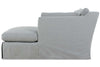 Image of Marjorie Two Piece Slipcovered Bench Cushion Contemporary Sectional Sofa