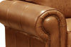Image of Marshall Rio Mustang Traditional Leather Club Chair With Nailheads