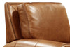 Image of Marshall Traditional Leather Rolled Arm Club Chair Recliner