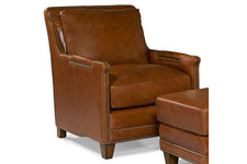 Melvin Saddle "Quick Ship" Leather Accent Chair-OUT OF STOCK UNTIL 07/31/2024