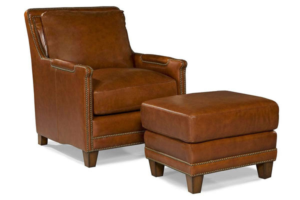 Melvin Saddle "Quick Ship" Leather Accent Chair