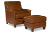 Image of Melvin Saddle "Quick Ship" Leather Accent Chair-OUT OF STOCK UNTIL 07/31/2024
