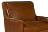Image of Melvin Saddle "Quick Ship" Leather Accent Chair