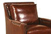 Image of Melvin Saddle "Quick Ship" Leather SWIVEL Accent Chair-OUT OF STOCK UNTIL 7/31/2024