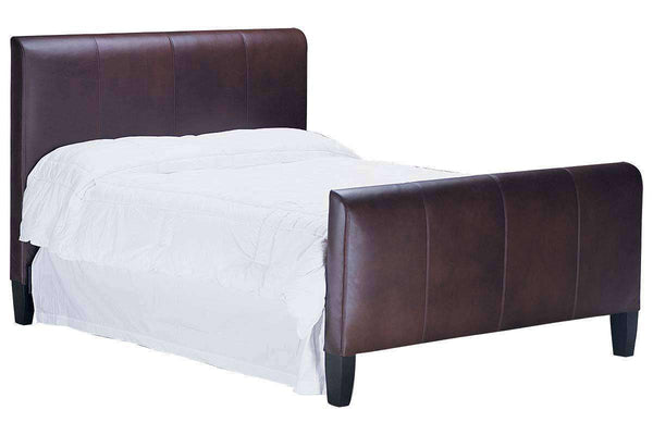 Upholstered Bed Mercer "Designer Style" Padded Leather Upholstered Panel Bed