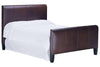 Image of Upholstered Bed Mercer "Designer Style" Padded Leather Upholstered Panel Bed