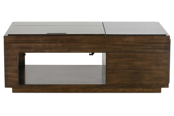 Messina Transitional Rectangular Lift Top Coffee Table With Storage
