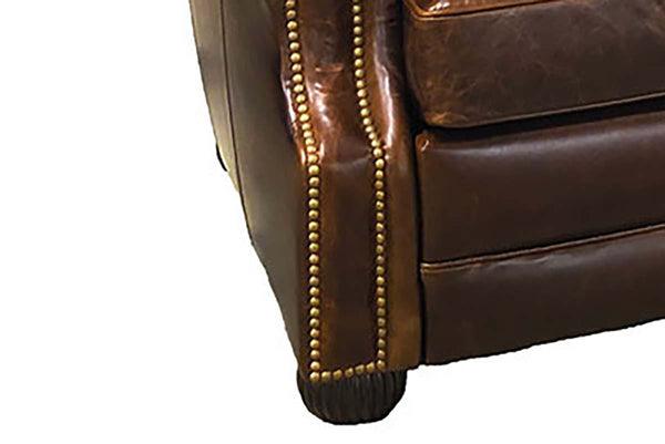 Nigel Chesterfield Button Tufted Leather Recliner