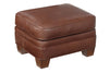 Image of Orleans Leather Pillow Top Footstool Ottoman