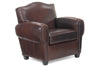 Image of Parisian Moustache Back Leather Club Chair