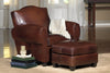 Image of Parisian "Designer Style" Leather Sofa Set