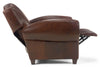 Image of Parisian "Designer Style" Leather Sofa & Recliner Set