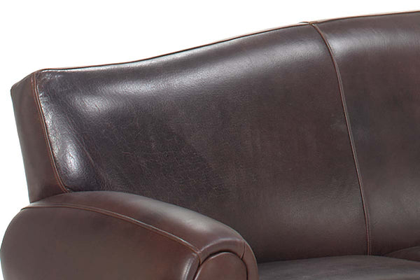 Parisian "Designer Style" Leather Sofa Set