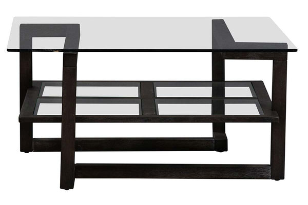 Parson Contemporary Wood And Glass Occasional Table Collection