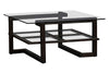 Image of Parson Contemporary Wood And Glass Occasional Table Collection
