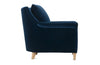 Image of Penelope Roll Arm Fabric Accent Chair