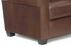 Image of Preston Contemporary Pillow Back Leather Club Chair