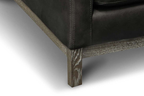 Radcliffe Modern Leather Track Arm Sofa Collection