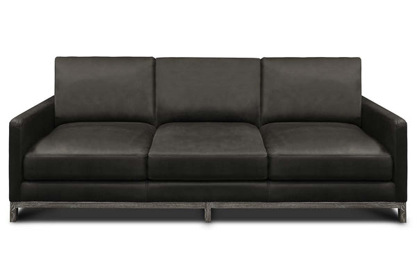 Radcliffe 90 Inch Modern Leather Track Arm Sofa