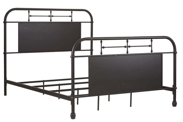 Reed Distressed Black Metal Traditional Bedroom Collection