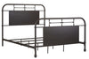 Image of Reed Distressed Black Metal Traditional Bedroom Collection