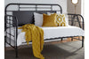 Image of Reed Twin Antique Black Metal Daybed With Trundle "Create Your Own Bedroom" Collection