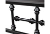 Image of Reed Queen Or King Antique Black Metal Panel Bed  "Create Your Own Bedroom" Collection