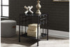 Image of Reed Twin Antique Black Metal Daybed With Trundle "Create Your Own Bedroom" Collection