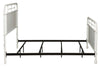 Image of Reed Queen Or King Antique White Metal Panel Bed  "Create Your Own Bedroom" Collection