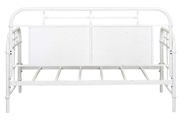 Reed Twin Antique White Metal Daybed With Trundle "Create Your Own Bedroom" Collection