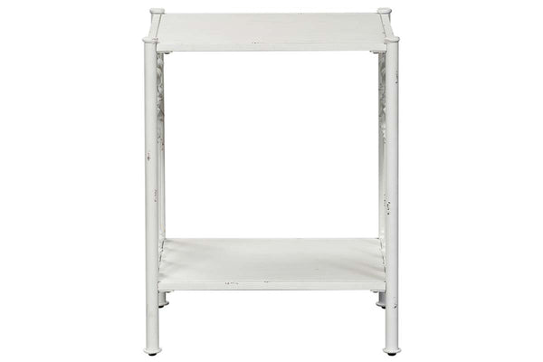 Reed Queen Or King Antique White Metal Panel Bed  "Create Your Own Bedroom" Collection