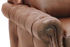 Image of Richardson Tufted Arm Leather Club Chair With Nail Trim