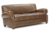 Image of Richmond 85 Inch Leather Queen Sleeper Sofa