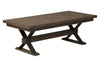 Image of Rutherford Industrial Style Antique Pewter Metal Base Cocktail Table With Weathered Bark Top