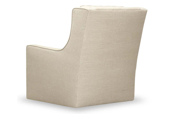 Sally "Quick Ship" Swivel Fabric Accent Chair