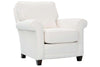 Image of Samantha Traditional Fabric Upholstered Accent Armchair