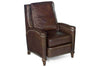 Image of Sayer Arroz "Quick Ship" Dark Leather Recliner Chair - Club Furniture