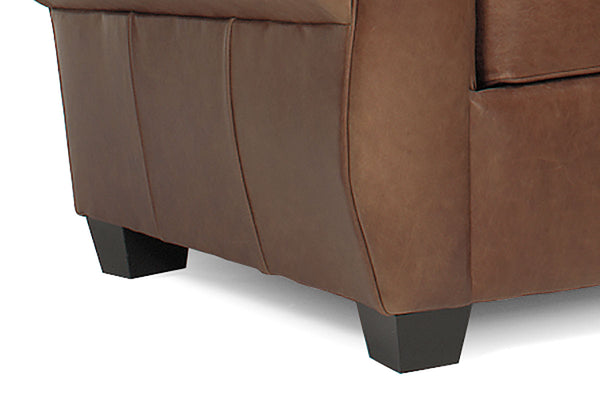 Sebastian Cigar Style Distressed Leather Club Chair