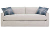 Image of Skyler I 88 Inch Single Bench Cushion Fabric Slipcovered Sofa