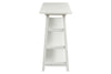 Image of Slater Oyster White Cottage Style Open Shelf Sofa Table