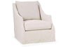 Image of Giuliana Swivel Slipcover Accent Chair With Narrow Arms