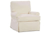 Image of Kayla HERS Casual Slipcovered Swivel Glider Accent Chair