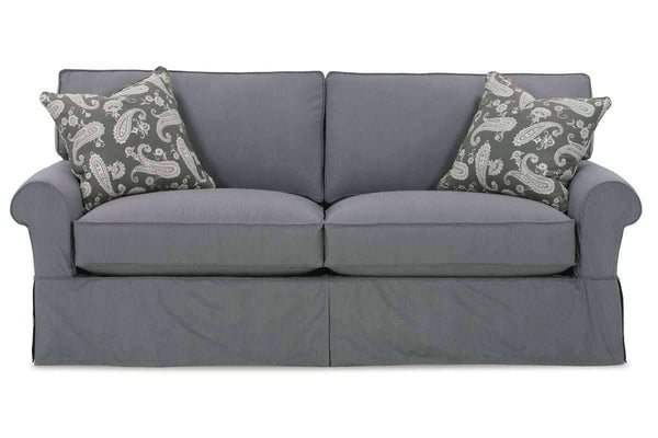 Bethany 78 Inch Apartment Size Slipcovered Sofa