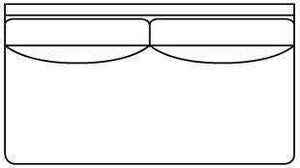 Slipcovered Sectional Sofa Calista Cloud Comfort "Designer Style" Armless Loveseat