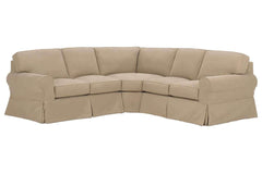 Camden Slipcovered 3-Piece Sectional Sofa (As Configured)