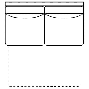 Slipcovered Sectional Sofa Christine "Designer Style" Slipcovered Armless Full Sleeper Loveseat
