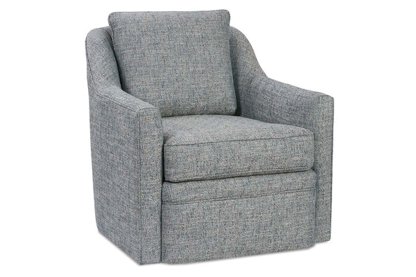 Stella Contemporary Fabric Swivel Accent Chair